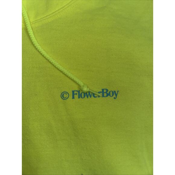 Tyler The Creator Golf Wang Flower Boy Hoodie Neon Green Large 22x27 - Picture 2 of 5